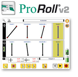 Parallel Roll Alignment Software, laser, report, PC